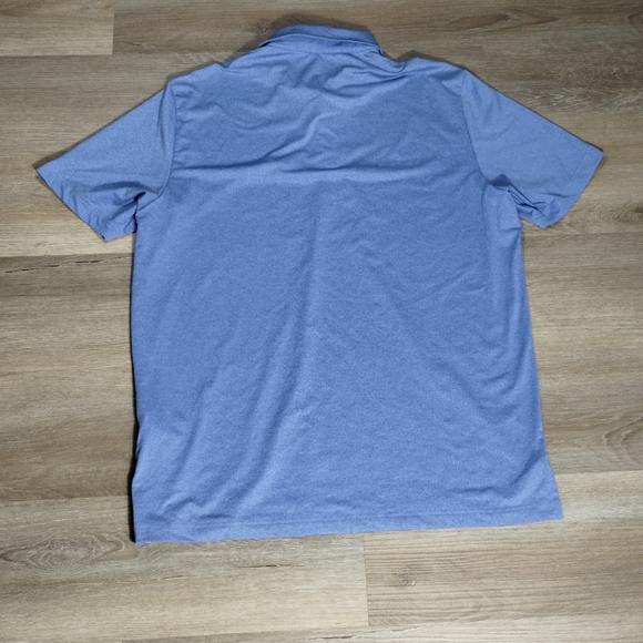 Men's Blue Adidas Golf Polo Shirt Large Relaxed Fit Casual Preppy Dadcore EUC - Picture 5 of 6